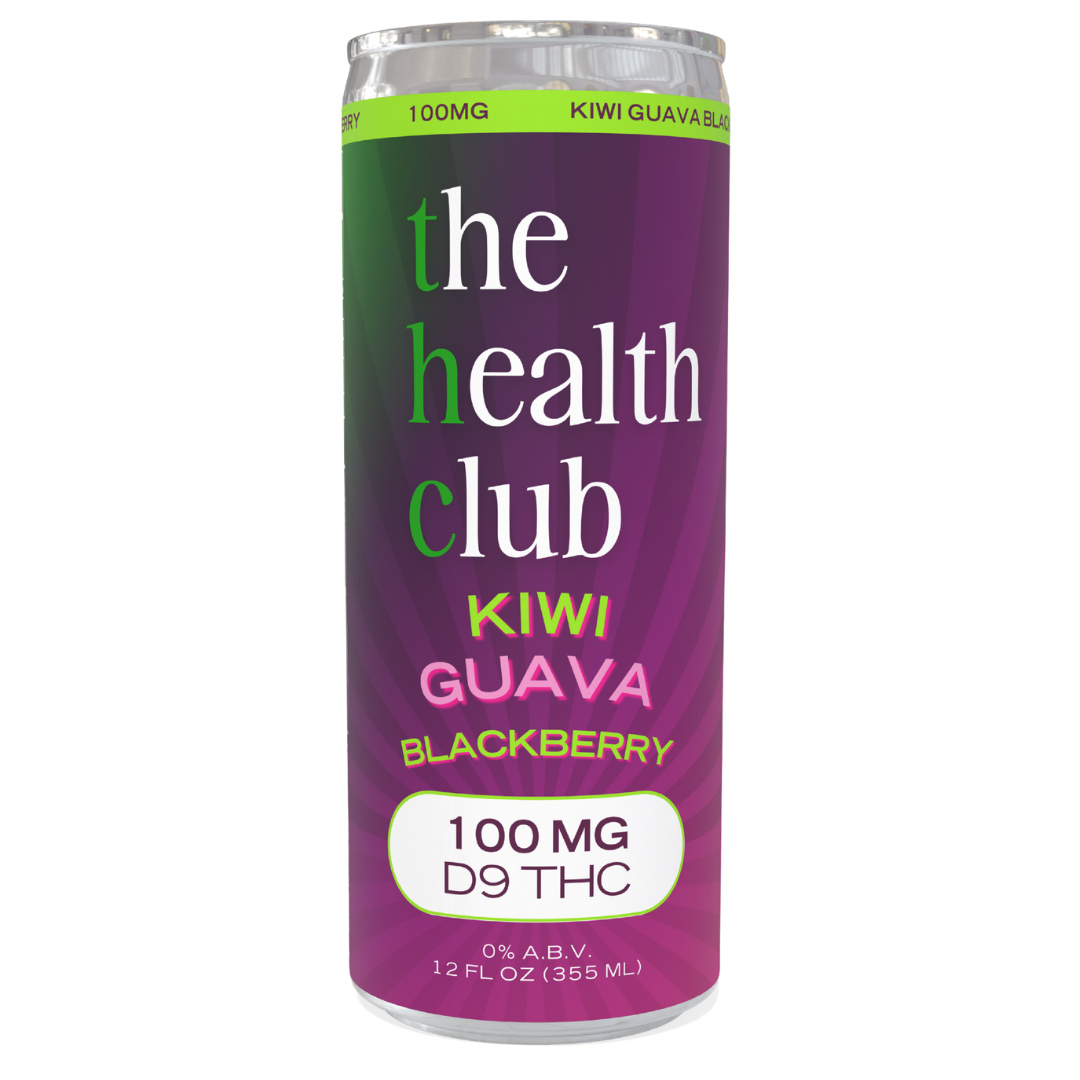 100mg THC Kiwi Guava Blackberry 12oz Seltzer