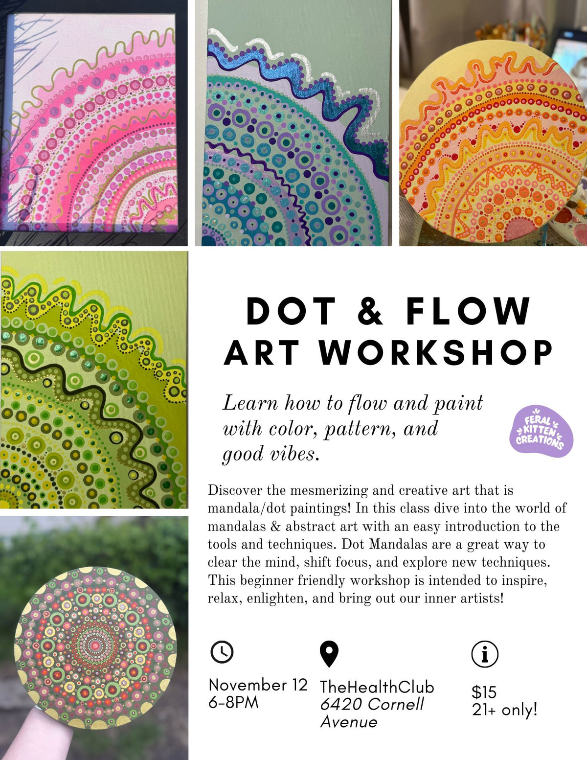 Dot and Flow Art Workshop 11/12
