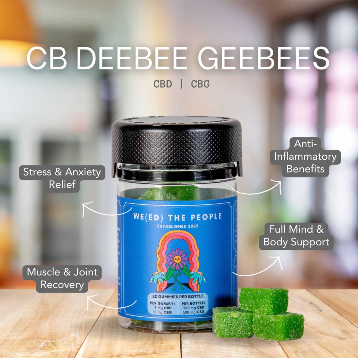 CB DeeBee GeeBee's Gummies | CBD & CBG