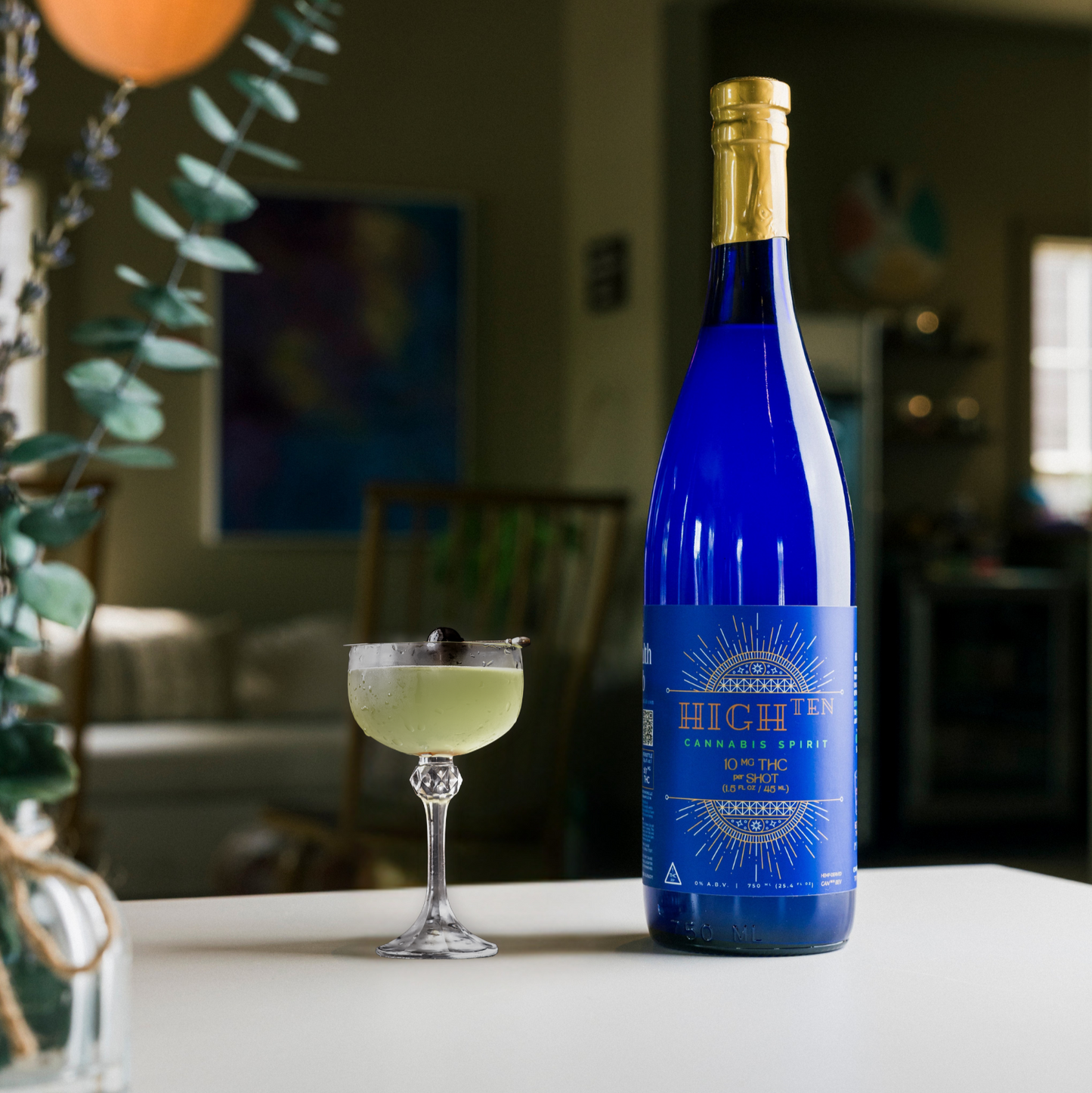HIGH-TEN Cannabis Spirit (10mg D9 THC per 1.5 oz Shot)