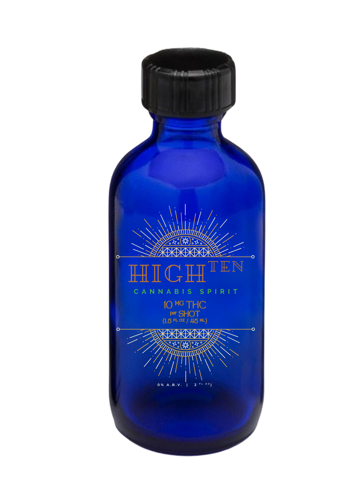 HIGH-TEN Cannabis Spirit 2oz Mini