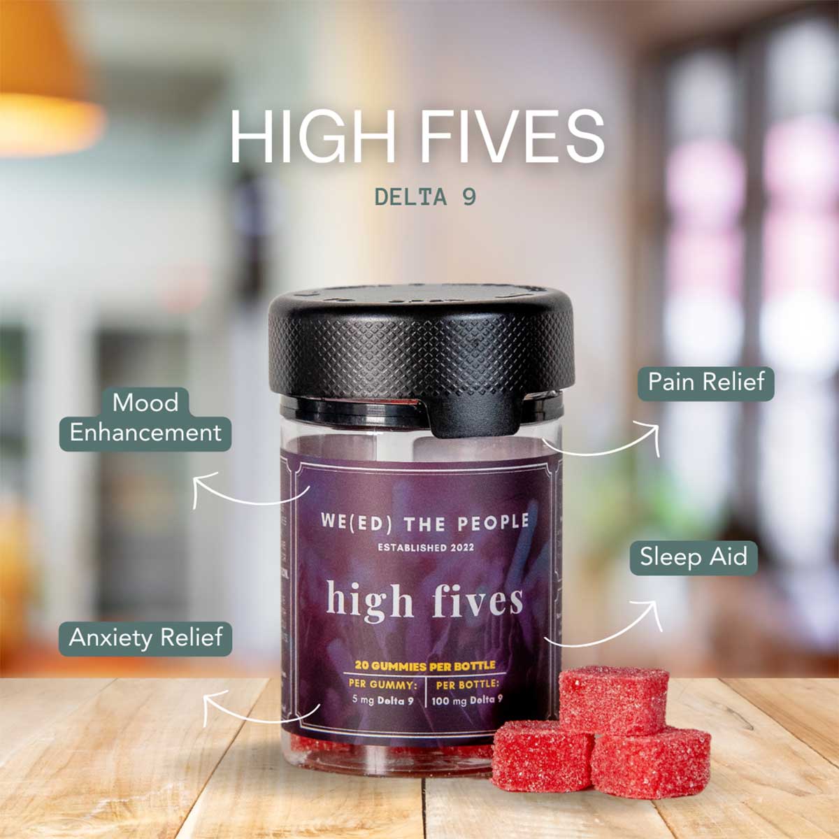 High Fives Gummies | 5mg Delta 9 THC