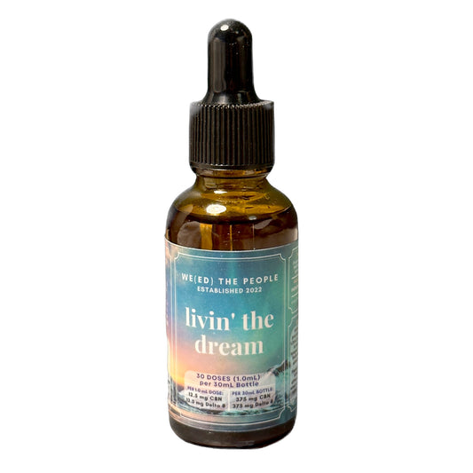 LIVIN' THE DREAM Oil Tincture for Sleep | 375 mg CBN, 375 mg Delta 8 THC