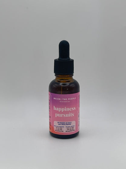 HAPPINESS PURSUITS Oil Tincture | 900mg CBD, 900mg CBG, 600mg Delta-8 THC