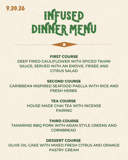 Pieces of Eight Infused Dinner | September 20th