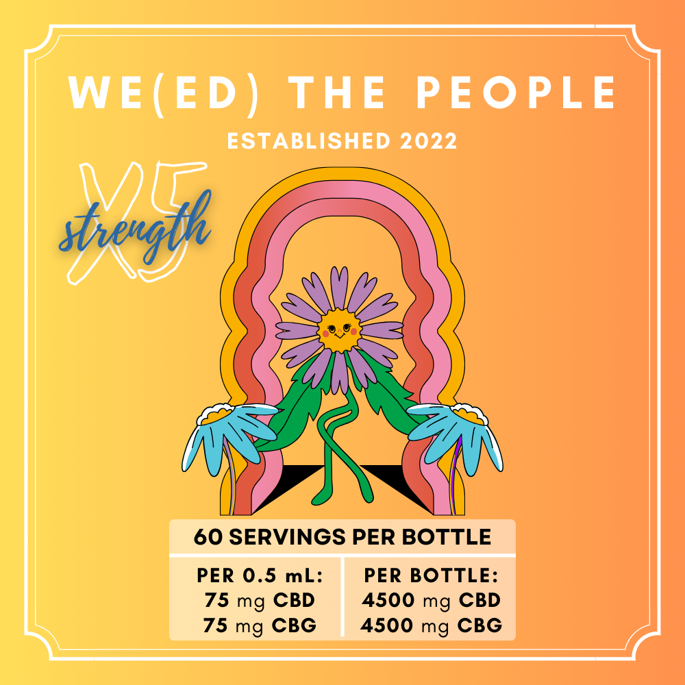 5x Strength CB DeeBee GeeBee's Oil Tincture | CBD & CBG