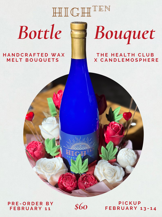 High-TEN Bottle Bouquet x Candlemosphere Valentine Bouquet Bundle (IN STORE PICKUP)