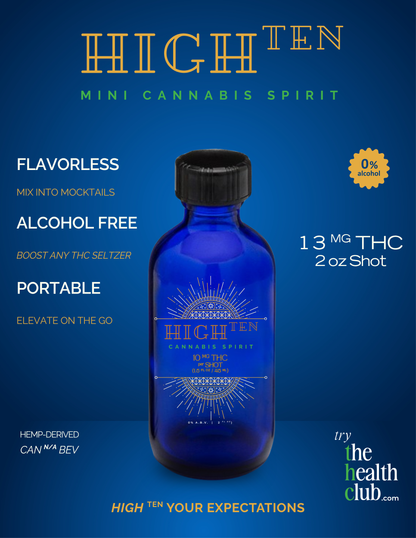HIGH-TEN Cannabis Spirit 2oz Mini